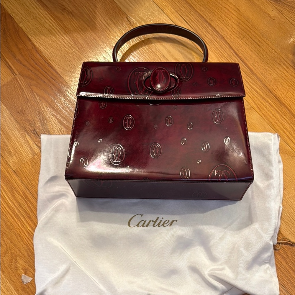 Cartier Burgundy Handbag
